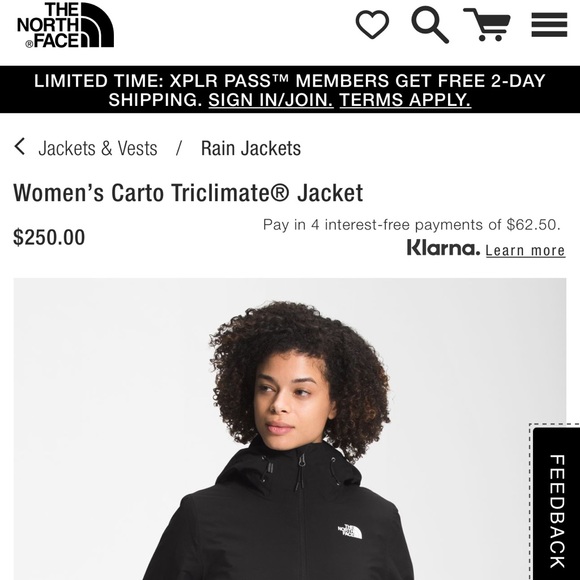 The North Face THREE Jackets in ONE!! Women’s Carto Triclimate® Jacket - Picture 4 of 17